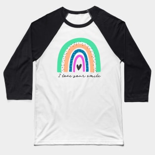 Funky Rainbow Love Baseball T-Shirt